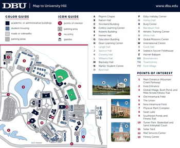 DBU Campus Map